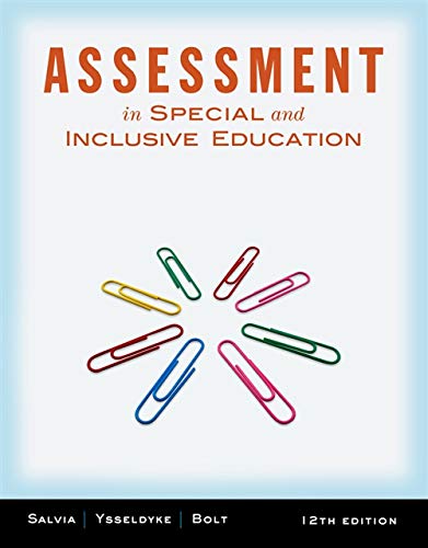 Assessment: In Special and Inclusive Education 12th Edition