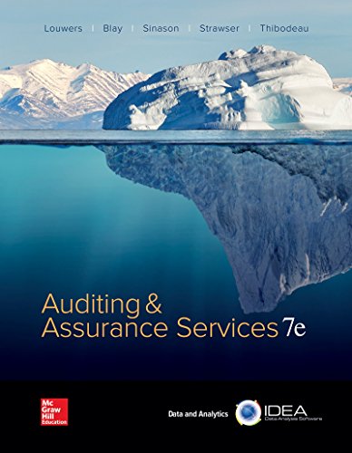 Auditing &amp; Assurance Services (7th Edition)