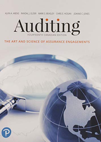 Auditing: The Art and Science of Assurance Engagements (14th Canadian Edition)