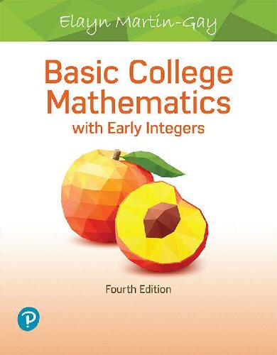 Basic College Mathematics with Early Integers (4th Edition)