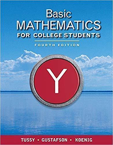 Basic Mathematics For College Students 4Th Edition