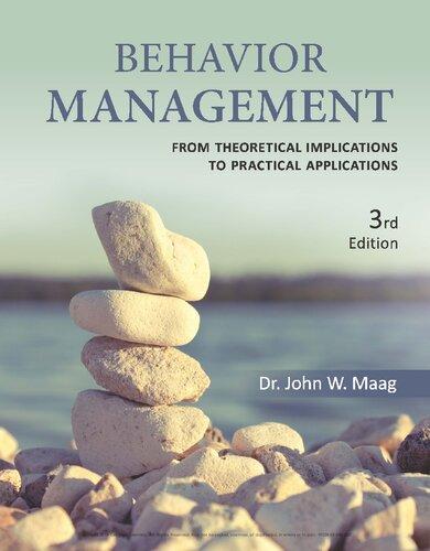 Behavior Management From Theoretical Implications To Practical Applications 3Rd Edition