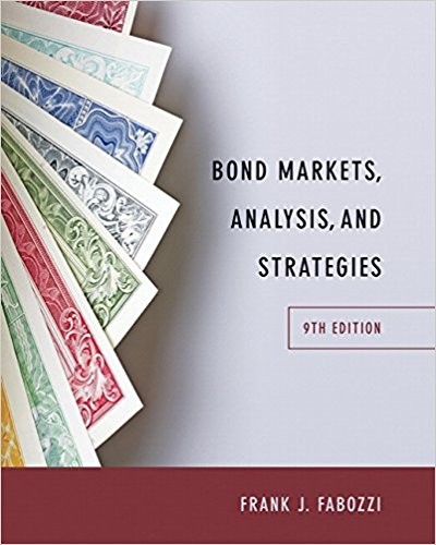 Bond Markets Analysis and Strategies 9th by Frank J. Fabozzi
