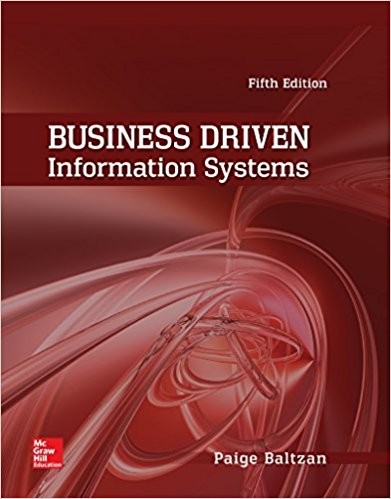 Business Driven Information Systems 5th by Paige Baltzan