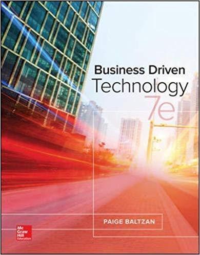 Business Driven Technology 7Th Edition