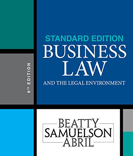 Business Law &amp; Legal Envir Standard Ed