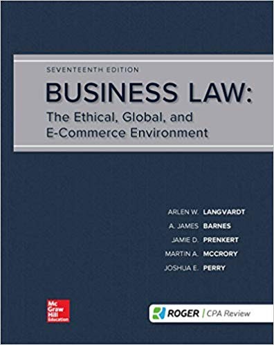 Business Law 17th Edition by Arlen Langvardt