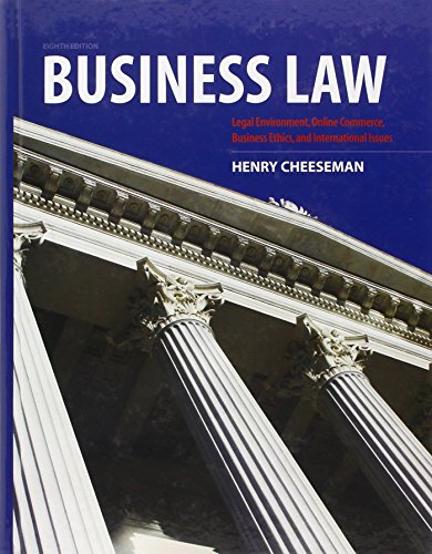 Business Law 8th Edition by Henry R Cheeseman