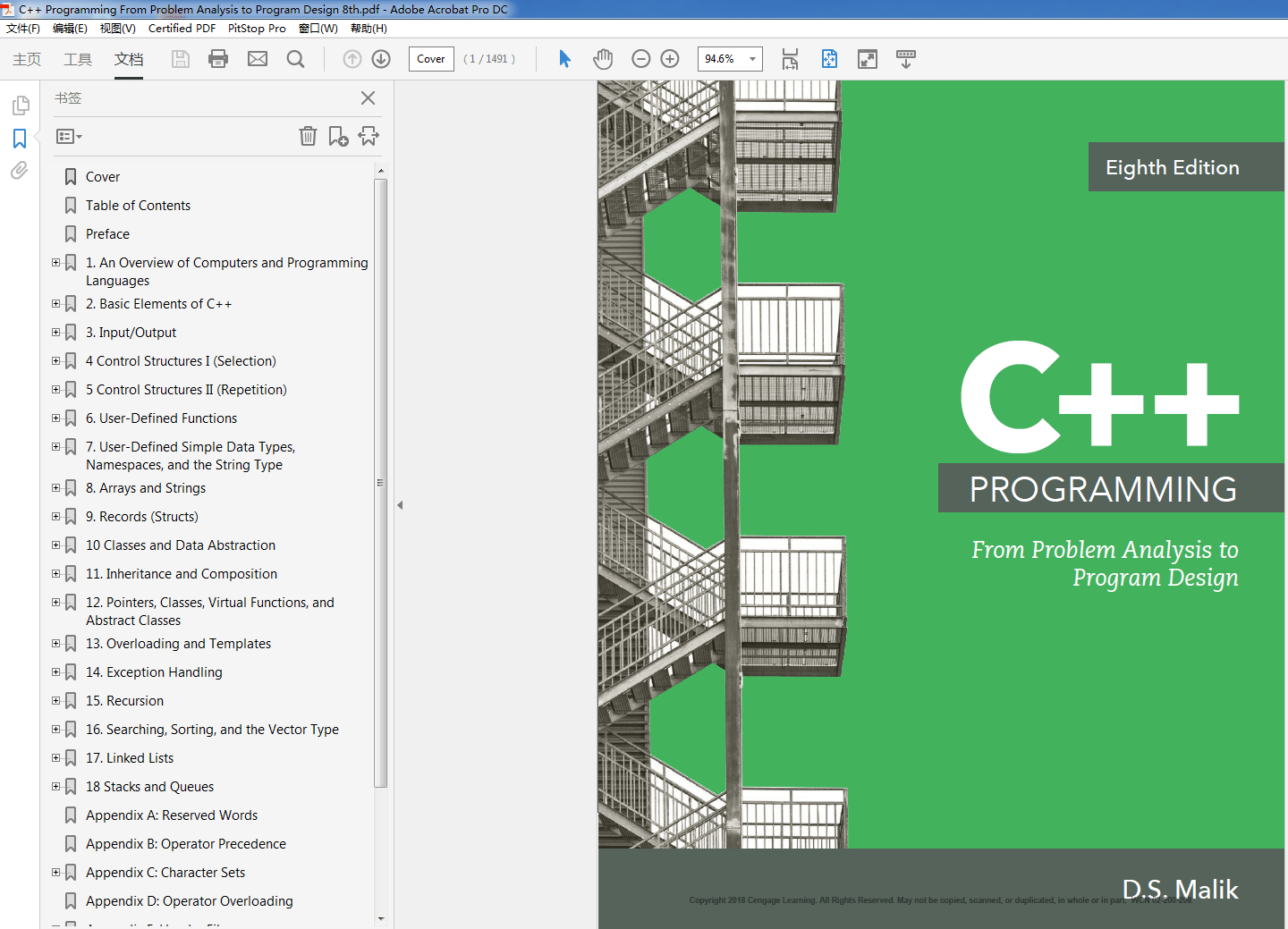 C++ Programming From Problem Analysis to Program Design 8th