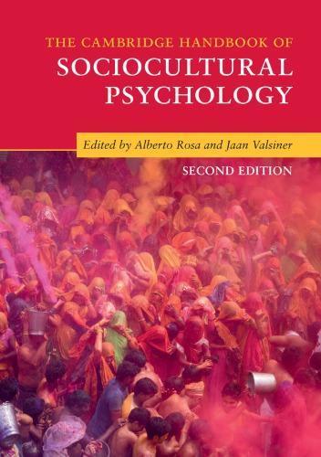 Cambridge Handbook Of Sociocultural Psychology 2Nd Edition