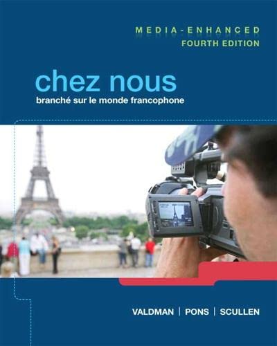 Chez nous Branch sur le monde francophoneMedia-Enhanced 4th by Albert Valdman