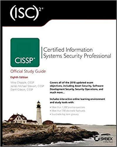 Cissp Isc 2 Certified Information Systems Security Professional Official Study Guide 8Th Edition