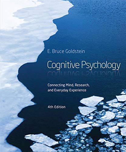 Cognitive Psychology 4th 4E Bruce Goldstein