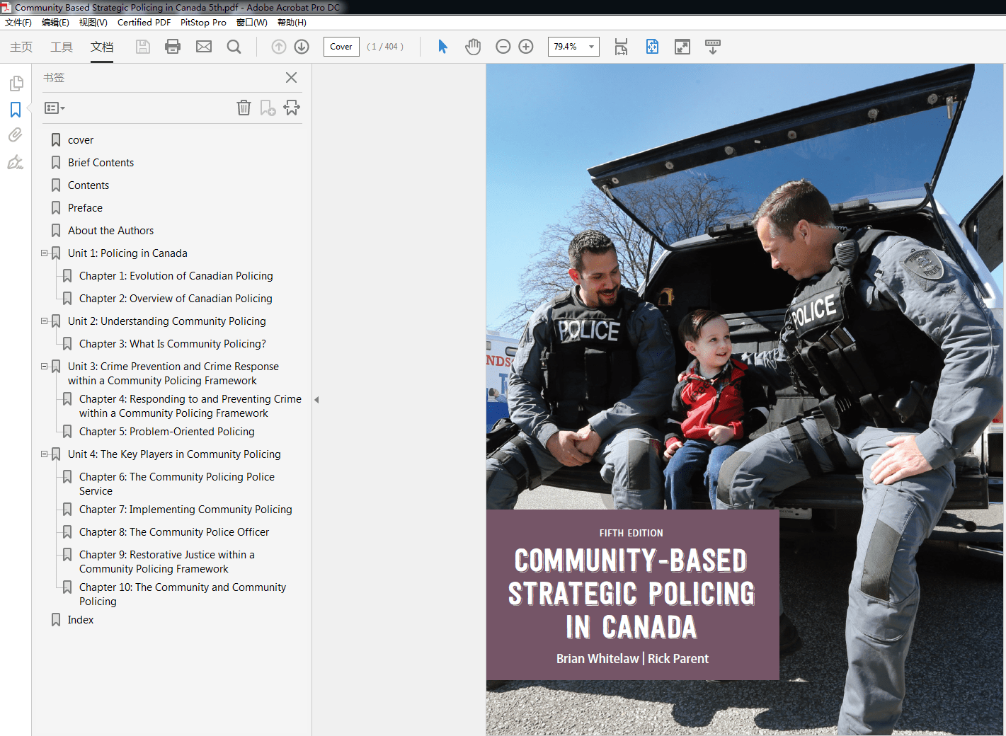 Community Based Strategic Policing in Canada 5th