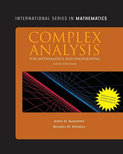 Complex Analysis For Mathematics And Engineering