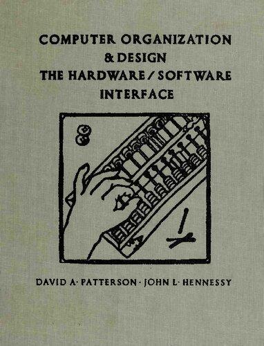 Computer Organization And Design The Hardware Software Interface