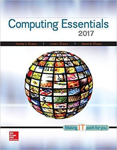Computing Essentials 2017 26Th Edition