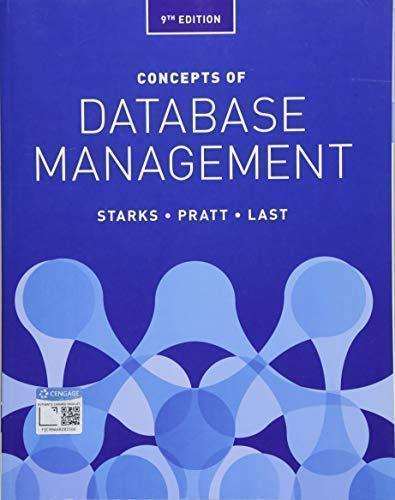 Concepts Of Database Management 9Th Edition