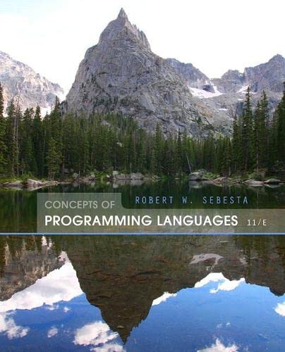 Concepts of Programming Languages, 11th Edition