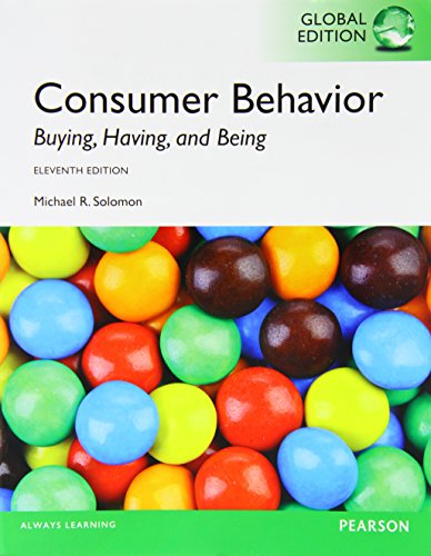 Consumer Behavior Buying Having and Being 11th Global Edition by Michael R Solomon