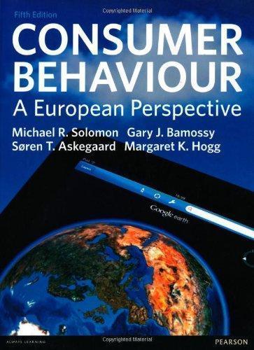 Consumer Behaviour A European Perspective 5th Edition