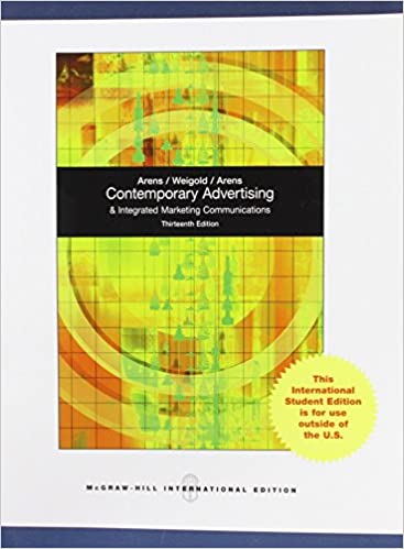 Contemporary Advertising 13Th Edition Revised