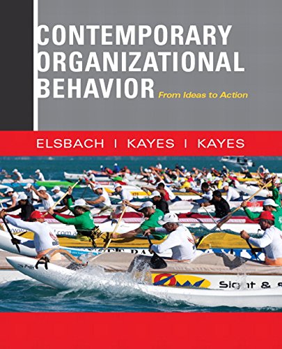 Contemporary Organizational Behavior 1st