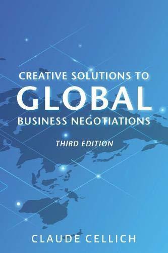 Creative Solutions To Global Business Negotiations 3Rd Edition