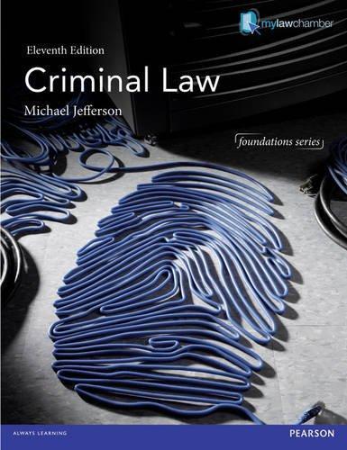 Criminal Law 11th Edition Michael Jefferson