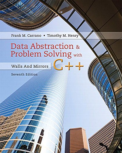 Data Abstraction &amp; Problem Solving with C Walls and Mirrors 7th Edition