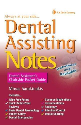 Dental Assisting Notes Dental Assistants Chairside Pocket Guide