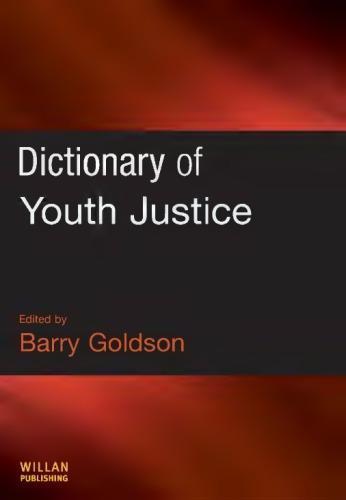 Dictionary Of Youth Justice