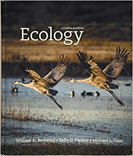 Ecology 4th Edition by William D. Bowman