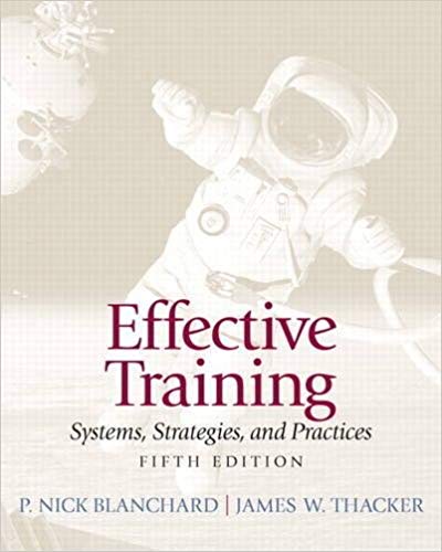 Effective Training Systems Strategies and Practices 5th Edition