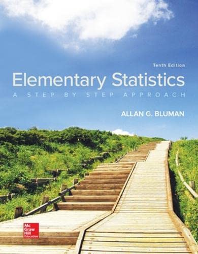 Elementary Statistics: A Step By Step Approach (10th Edition)