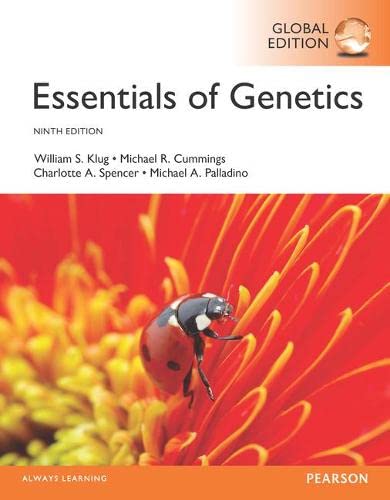 Essentials of Genetics (9th Global Edition)
