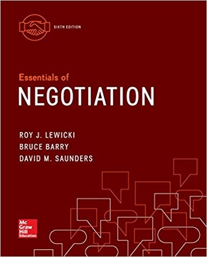 Essentials of Negotiation 6th Edition by Bruce Barry