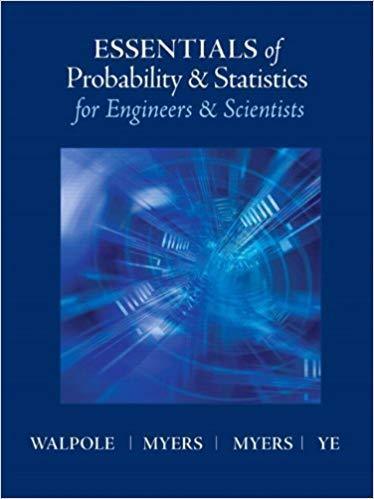 Essentials Of Probability Statistics For Engineers Scientists
