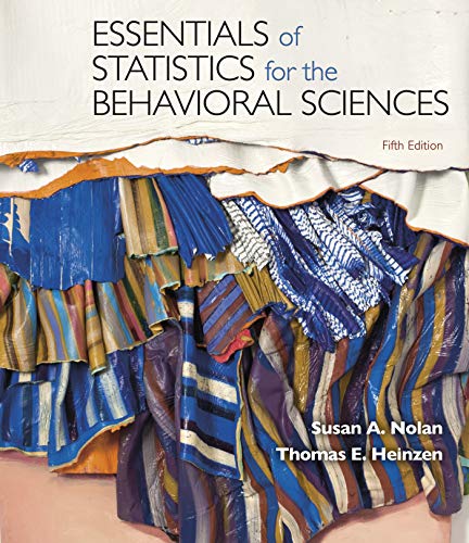 Essentials Of Statistics For The Behavioral Sciences
