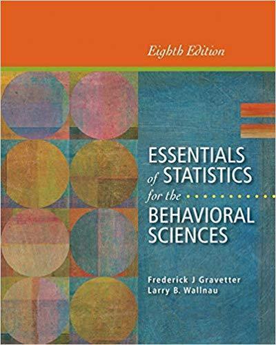 Essentials Of Statistics For The Behavioral Sciences 8Th Edition