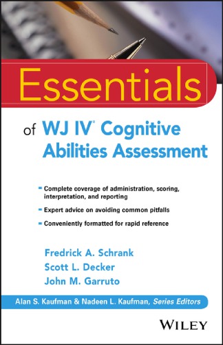 Essentials of Wj IV Cognitive Abilities Assessment