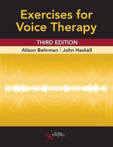 Exercises For Voice Therapy 3Rd Edition