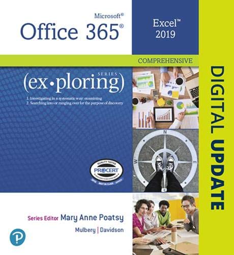 Exploring Microsoft Excel 2019 Comprehensive (W/Out Access Card)