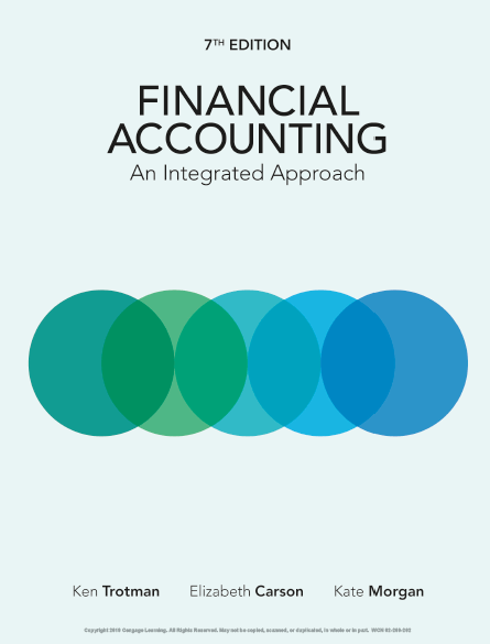 Financial Accounting An Integrated Approach, 7th Australian Edition