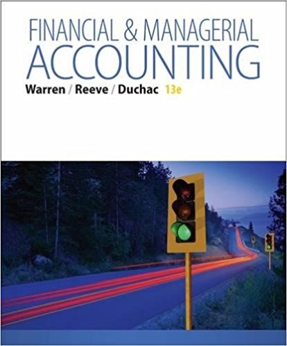 Financial Managerial Accounting 13 edition