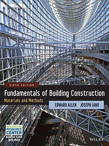 Fundamentals of Building Construction: Materials and Methods Ã¢â‚¬â€œ 6th Edition