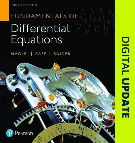 Fundamentals of Differential Equations 9th Edition