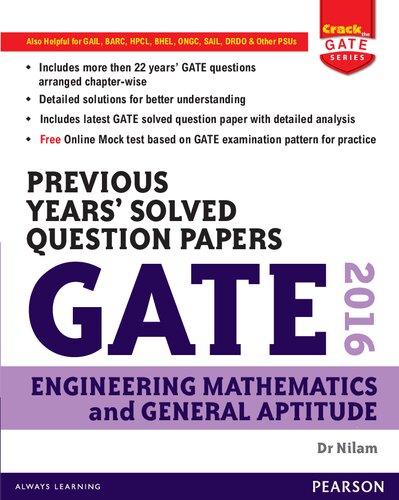 GATE 2016 Engineering Mathematics and General Aptitude Previous Years' Solved Question Papers