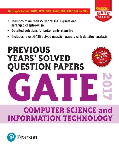 GATE 2017 Computer Science And Information Technology Previous YearsÃ¢â‚¬â„¢ Solved Question Papers