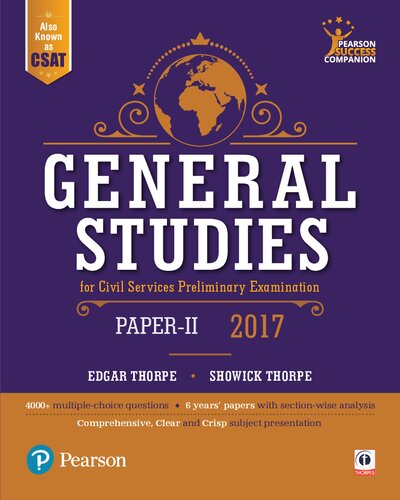 General Studies for Civil Services Preliminary Examination 2017 Paper II
